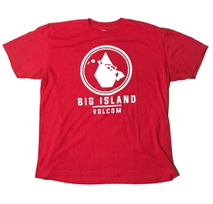 Big Island Volcom T-Shirt XL RED - Picture 1 of 2