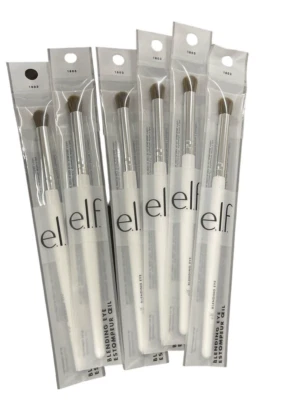 Pack de 6 e.l.f. Cepillos de ojos mezcladores 3A01BY para aplicación de sombra de ojos nuevos sellados Foto 1 de 2