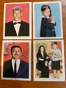 THE ADDAMS FAMILY 1974 MEXICO CARDS Carolyn Jones John Astin Ted Cassidy
