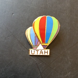 Hot Air Balloon Utah Souvenir Pin 1" - Picture 1 of 3
