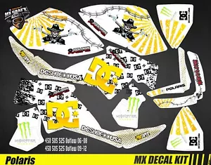 Kit Déco Quad pour / Atv Decal Kit for Polaris Outlaw - DC White - Picture 1 of 1