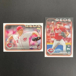 Carson Spiers 2024 Topps Serie 2 RC SP Espejo Dorado Variación de Imagen, Base #365 - Imagen 1 de 9