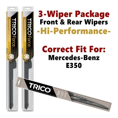 Wipers 3-pk Hi-Performance fits 2006-2007 Mercedes-Benz E350 - 25260x2/30170 Foto 1 de 4