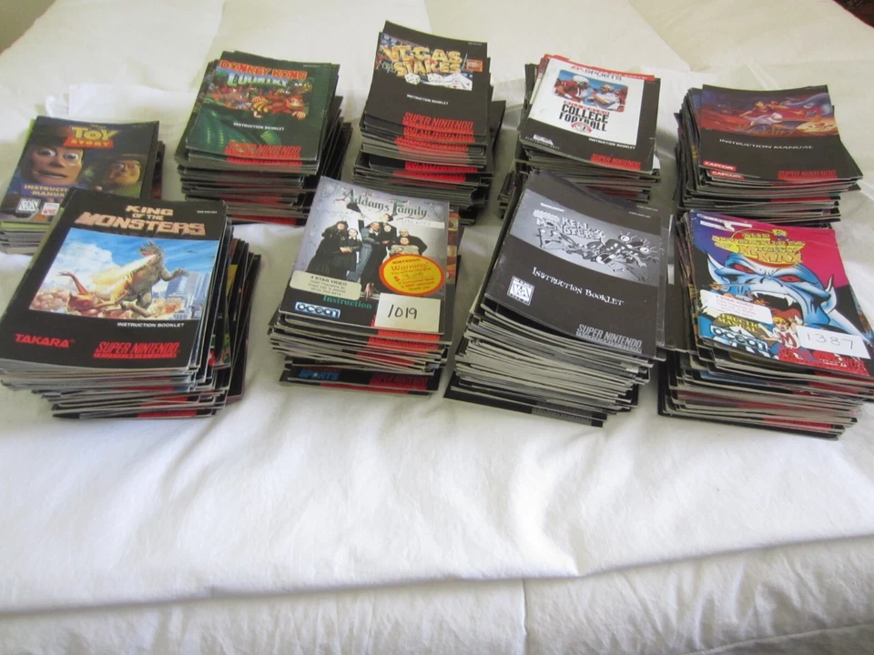 Manuales de instrucciones originales de Super Nintendo *Tú eliges* Envío gratuito después del 1er Foto 1 de 1