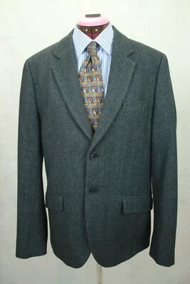 SCOTCH & SODA MEN'S GRAY HERRINGBONE WOOL SPORT COAT BLAZER SIZE M/38US EUC! Foto 1 de 4