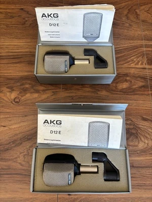 TWO 1983 VINTAGE AKG D12E MICROPHONES - Image 1 of 4