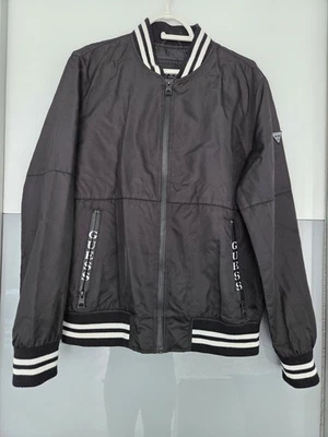 Guess Men's Black Bomber Jacket - Bild 1 von 4