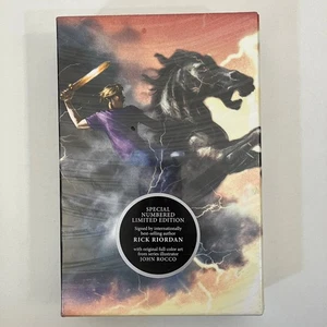 Mark of Athena Rick Riordan SIGNED Numbered Limited Ed SEALED Heroes of Olympus - Picture 1 of 7