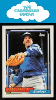 Greg Myers 1992 Topps #203 Toronto Blue Jays Baseball Card - Image 1 of 2