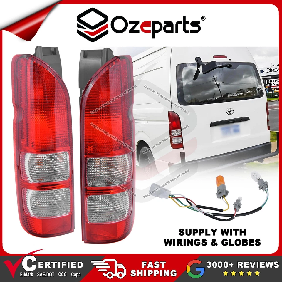 Pair LH+RH Tail Light Rear Lamp For Toyota Hiace Van Commuter Bus 2005~2019 - image 1 of 4