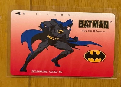 Tarjeta telefónica Batman Japón rara DC Comies 1989 tarjeta telefónica vintage Foto 1 de 2