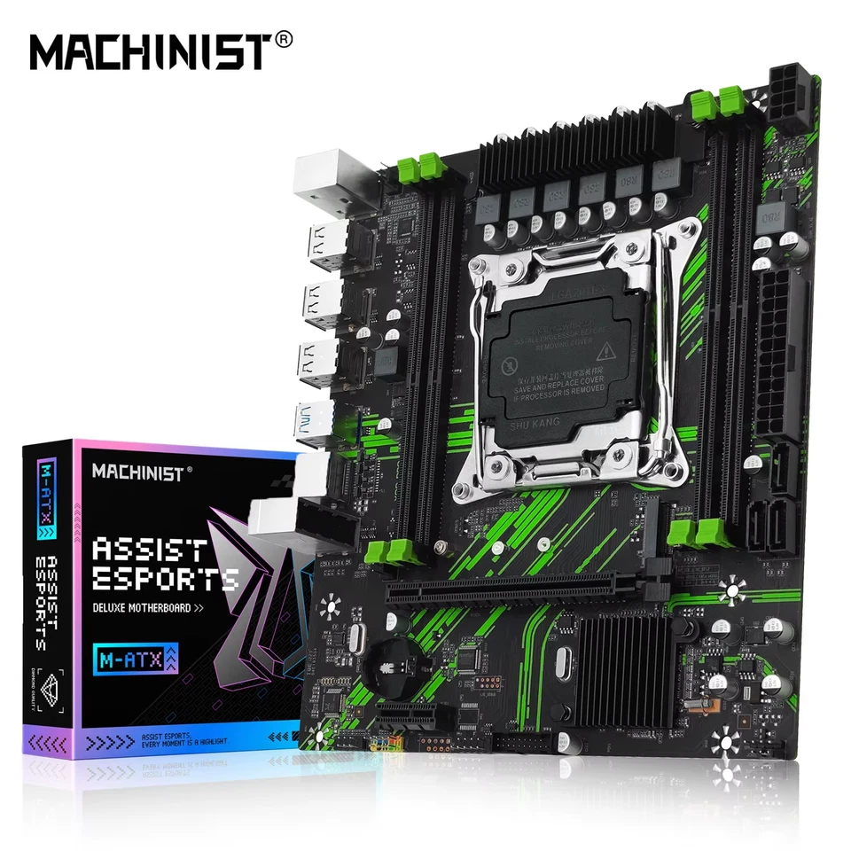Scheda Madre MACHINIST X99 PR9 LGA 2011-3 Supporto Xeon E5 V3 V4 DDR4 M.2 NVMe - Image 1 of 4