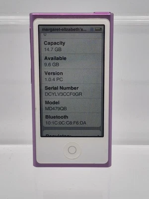 Apple iPod nano 7th Generation 16GB - Purple (MD479QB/A) - Image 1 of 4