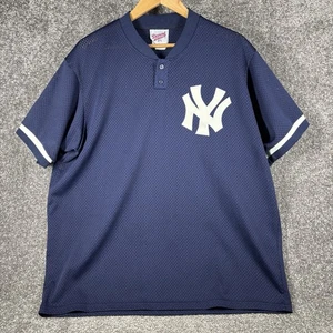 Vintage New York Yankees Jersey Mens XL Navy Blue Majestic Diamond Collection - Picture 1 of 9