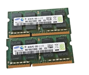 SAMSUNG 8GB (2x4GB) DDR3-1600 PC3-12800S Laptop Memory - M471B5273DH0-CK0 - Picture 1 of 1