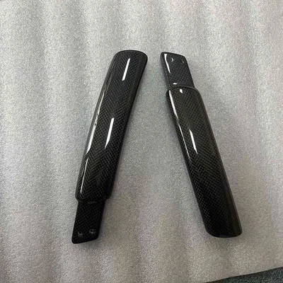 Manijas de puerta de repuesto interiores de fibra de carbono real para Audi TT TTS TT RS 2008-2014 Foto 1 de 4