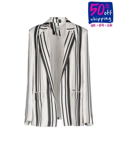 RRP€110 LIU JO Blazer Jacket IT44 US8 UK12 L Single-Breasted Made in Italy - Picture 1 of 5