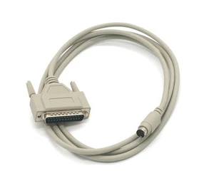 6 Fuß Mini DIN8 MDIN8 zu DB25 Kabel Schnur Stecker 28 AWG Seriell RS-232 - Bild 1 von 3