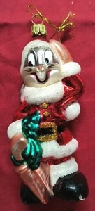 De colección Santa’s Best Bugs Bunny Vidrio Soplado a Mano Adorno de Navidad 2001 Warner Bros - Imagen 1 de 6