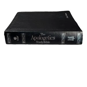 The Apologetics Study Bible HCSB 2007 Black Leather Holman Great Condition - Imagen 1 de 20