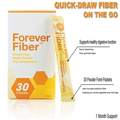 Soporte Forever Fiber 1 mes (30 paquetes) clave para la salud y la vitalidad sobre la marcha Foto 1 de 4