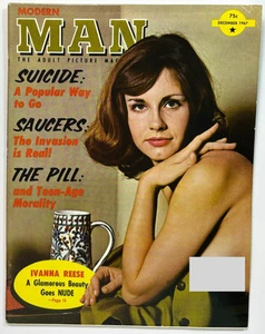 MODERN MAN Magazine (Dec 1967) MICHELLE ANGELO Centerfold Vintage Pinup VG - Picture 1 of 7