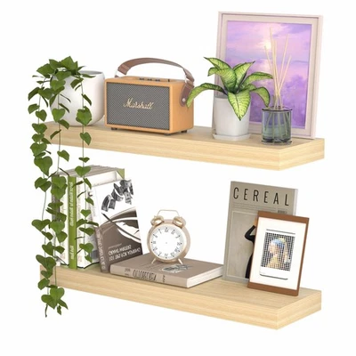 Estante flotante de 24 pulgadas, estantes flotantes de 6,7 pulgadas de profundidad para pared, estante colgante... Foto 1 de 4