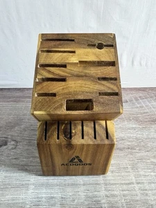 Acoqoos Knife Wood BLOCK ONLY (16 Slots) - Picture 1 of 7