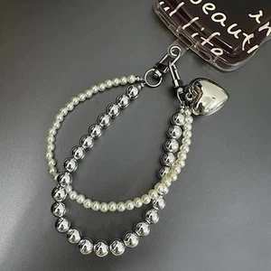 Accessoire Décoratif pour Téléphone - Chaîne à Double Brin et Pendentif en Forme - Zdjęcie 1 z 9