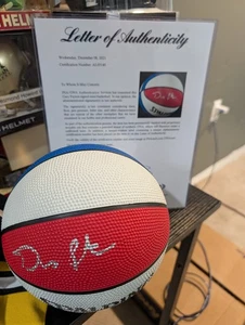 gary payton USA mini Basketball autographed signed Coa - Picture 1 of 4