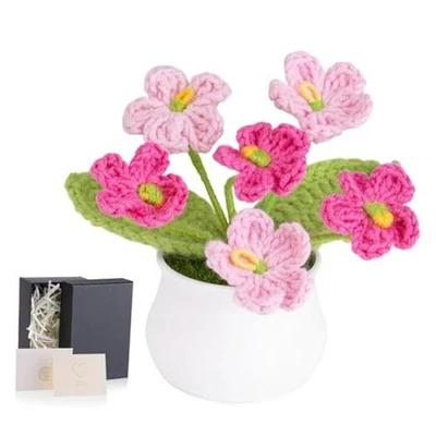  Flores de ganchillo Forget Me Not Small Gradiente Rosa Forget-me-not Ombre Rosa Foto 1 de 4