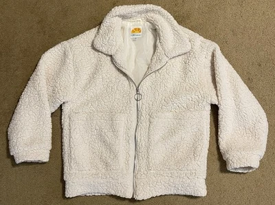 C&C California Off White Cozy Jacket Front Zip Women Size Medium  - Image 1 of 4