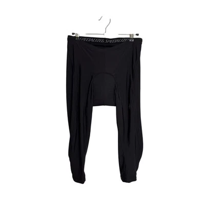 Pantalones de gamuza acolchados negros grandes de 3/4 de longitud para mujer Specialized Cycling Capris Foto 1 de 4