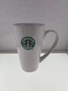 STARBUCKS 2008 TALL SKINNY LATTE COFFEE MUG  14 OZ MERMAID SIREN  GREEN LOGO-EUC - Picture 1 of 6