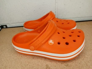 Iconic Crocs Comfort Orange/Weiß Größe J3 - Bild 1 von 6