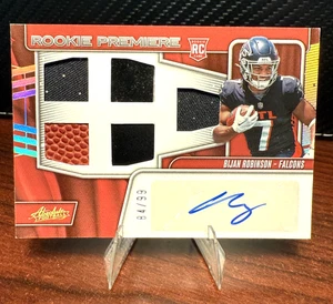 Bijan Robinson Rookie Premiere RPA /99-2023 Panini Absolute #201 Falcons NFL RC - Picture 1 of 4