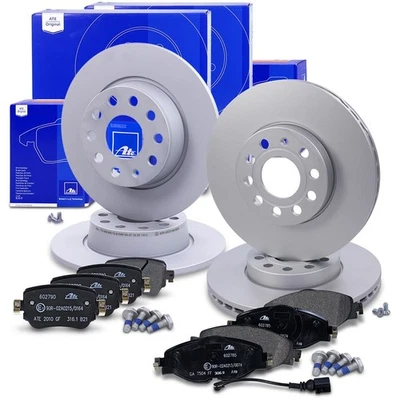 DISCHI FRENO + PASTIGLIE ANTERIORI E POSTERIORI PER SEAT LEON 5F SKODA OCTAVIA 3 - Immagine 1 di 4