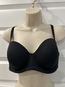 Sujetador sin tirantes con aros figura completa alfombra roja Wacoal NEGRO 38C 854119 NUEVO SIN ETIQUETAS - Imagen 1 de 11