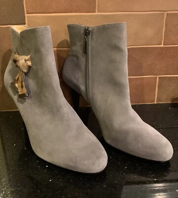 TALBOTS Ankle Boots Booties Shoes Animal Print Hi Heel Brazil Women's 9 B NEW  - Image 1 of 4