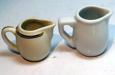 Suisse Langenthal mini cream pitcher  miniature set of two white porcelain