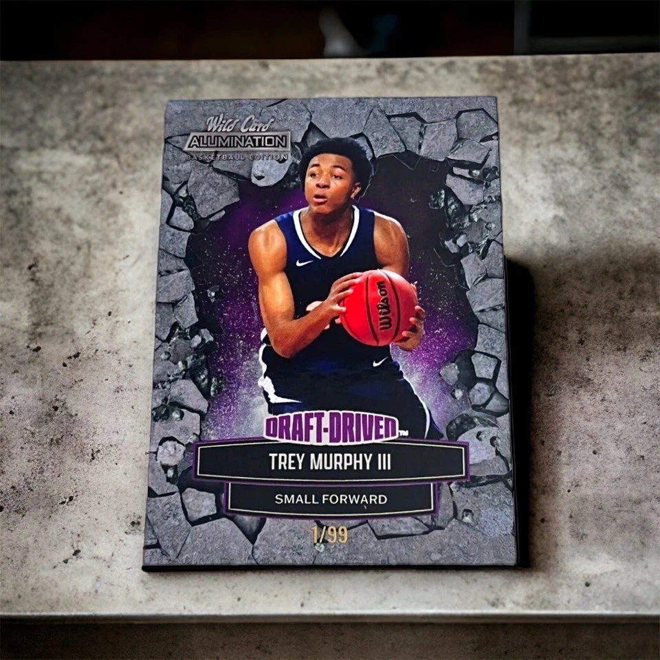 2022 Wild Card Alumination Trey Murphy III Draft Driver 01/99 RC Pelicans - Image 1 of 4