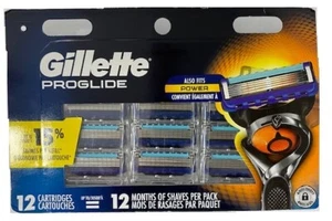 Hojas de afeitar Gillette ProGlide para hombre (también se adapta a Power), 12 recambios de cuchillas - Imagen 1 de 1
