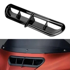 Black Front Fairing Vent Accent Trim For Harley Touring Electra Tri-Glide 14-21 - Picture 1 of 7