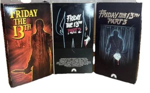 ‘Friday the 13th’ Set Of Three; Paramount; Rated R; Jason Voorhees VHS - Picture 1 of 15