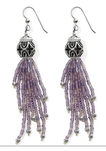 Brighton BOHO WURZELN QUASTE französische Draht Ohrringe neu mit Etikett NEU JA484P Lavendel - Bild 1 von 4
