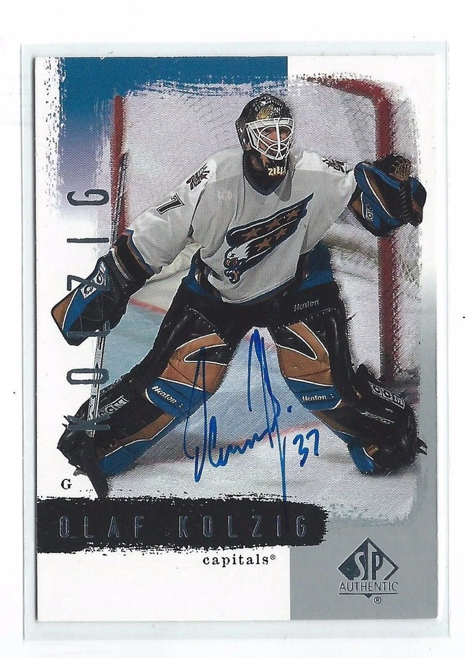 Tarjeta auténtica firmada por Olaf Kolzig 2000/01 SP #89 Foto 1 de 1