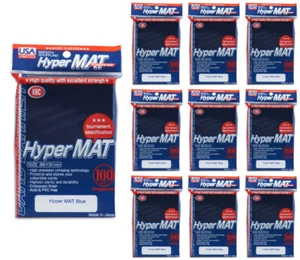 KMC Hyper Matte USA 100 ct. Standard Size Sleeves - Blue [10 packs] - Picture 1 of 2