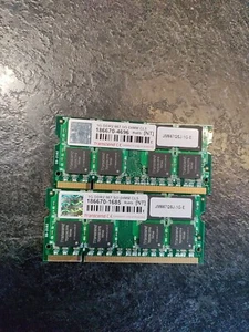 2 x TRANSCEND JM667QSJ-1G-E DDR2 667 1G SO-DIMM MEMORY MODULE - Picture 1 of 3