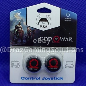 God Of War: Omega Symbol Thumb Grips Controller For PS5/PS4 Gaming Red - Picture 1 of 3