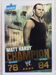 WWE MATT HARDY 2009 CHAMPION TOPPS SLAM ATTAX EVOLUTION WRESTLING CARD WWF
